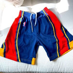 Mitchell and Ness Warriors jersey basketball shorts Y 14/16
